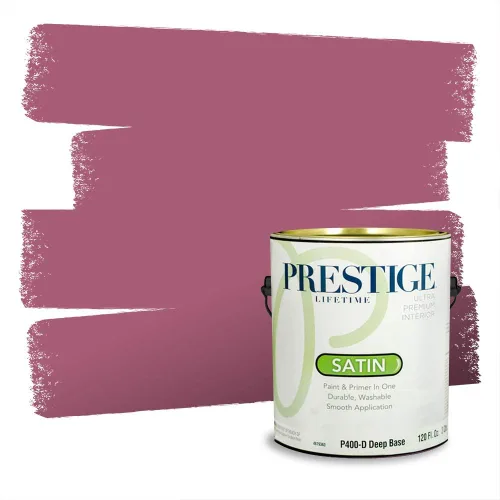 Vista 364 de Prestige Paints Pintura exterior e imprimación en uno, 1 galón, plano, coincidencia comparable de Valspar* Amber Rose*