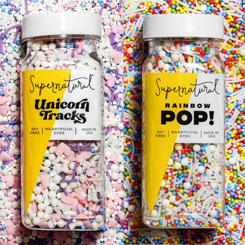 Vista 15 de Supernatural All Natural Sprinkles Juego de Navidad Sin Colorantes, Sin Colorantes Artificiales, Sin Soja, Sin Gluten, Vegano y Espolvoreados