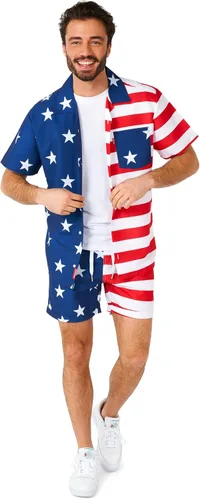 Vista 11 de Opposuits Traje de baño combinado de verano - Conjunto de dos piezas a juego para hombre - Ropa de natación de playa