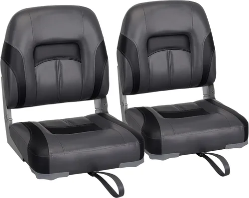 Vista 18 de Leader Accessories Un par de asientos plegables Elite para barco de pesca con respaldo bajo/alto (2 asientos)