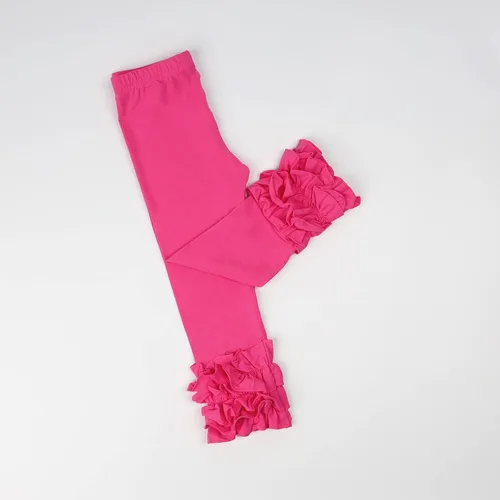 Vista 20 de HOOLCHEAN Leggings de algodón con volantes para bebés y niñas pequeñas