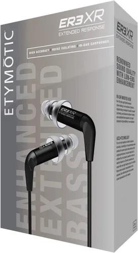 Vista 2 de Etymotic ER3XR Extended Response Earphone, Negro