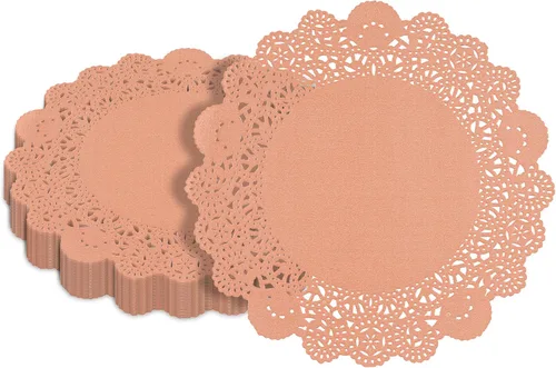 Vista 29 de Restaurantware Pastry Tek Blondas de Encaje de 4 x 4 Pulgadas 100 Vajilla Decorativa - Blondas de Mesa Desechables Redondas de Papel Negro