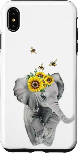 Vista 11 de Elephant Bumble bee - Sunflower Animal Lover Honey Bees Case for iPhone 17