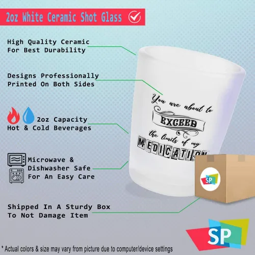 Vista 2 de Vasos de Chupito Accesorios de Bar Foto Personalizada Imagen y Texto Suministros de Bar de Alcohol 1 Vaso de Cerámica 2 Oz
