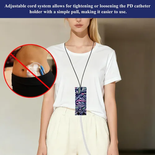 Vista 6 de Soporte para catéter de diálisis peritoneal, cubierta de ducha con cordón para catéter PD Accesorios de diálisis peritoneal compatibles con Baxter