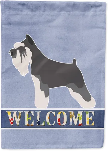Vista 118 de Caroline's Treasures BB8334GF AIDI Bandera de jardín para perro de montaña del Atlas, bandera de buzón azul, bandera decorativa para patio exterior