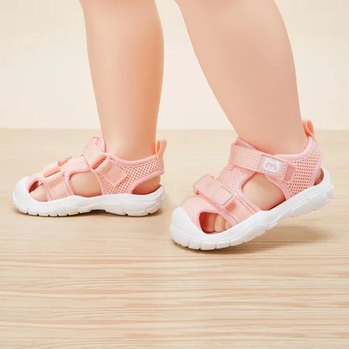 Vista 2 de BMCiTYBM Sandalias de verano con punta cerrada para bebé, niño, niña, zapatos ligeros, antideslizantes, para primeros pasos, 6, 9, 12, 18, 24 meses