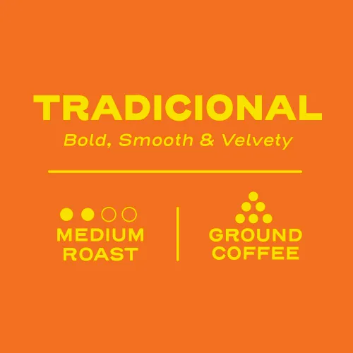 Vista 2 de Sello Rojo Tradicional Café molido tostado medio, 10 onzas