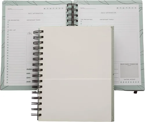 Vista 7 de Paper 'n Such Agenda diaria sin fecha, suministros escolares y de oficina, organiza tareas y aumenta la productividad, diario de trabajo, cuaderno