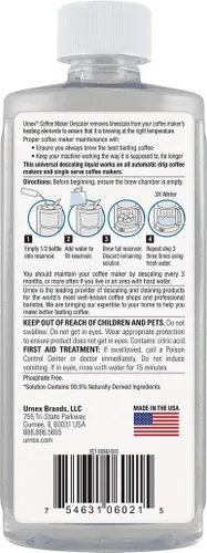 Vista 2 de Descalcificador (2 usos por botella) – Solución descalcificadora universal para Keurig, Nespresso, Delonghi y todas las máquinas de café y espresso