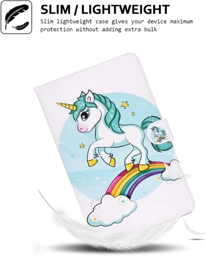 Vista 7 de Funda tipo cartera para tableta Amazon Fire HD 10 (5ª generación/7ª generación/9ª generación), soporte plegable delgado
