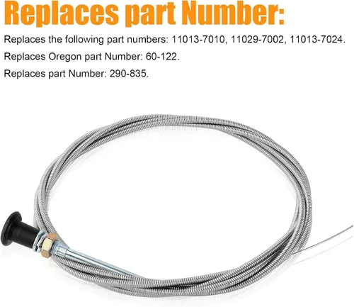 Vista 7 de Carburador universal Push Pull Choke Control Cable para 60-122 60122 290-835 290835 Tractor cortacésped 96" Conducto Go Kart Carts Mini Bike Oregon