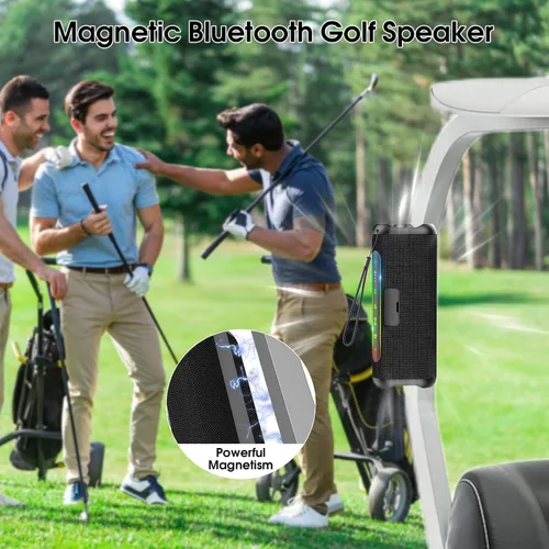 Vista 6 de Hupoaf Altavoz Bluetooth, nuevo altavoz inalámbrico portátil 2025 con sonido fuerte 6D