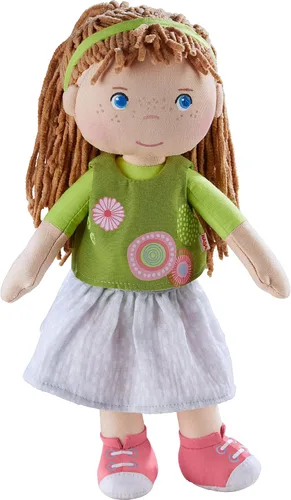 Vista 5 de HABA Muñeca Annelie suave de 12 pulgadas con pelo rubio, cara bordada Annelie/Cabello rubio