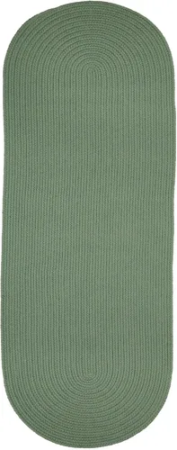 Vista 74 de Tapete de interior/exterior, diseño texturado trenzado, tapete reversible, Sintético, Musgo verde Verde (Moss Green)