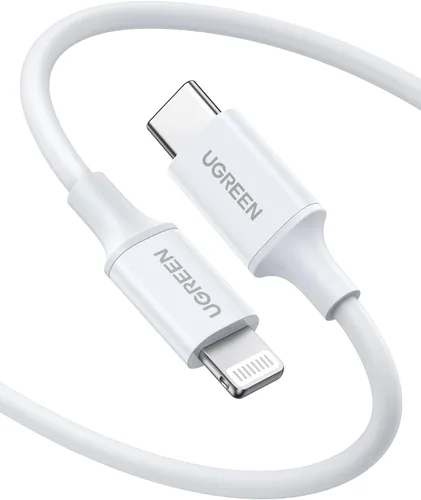 Vista 8 de UGREEN Cable USB C a Lightning: cable Lightning PD de carga rápida de 3 pies con certificación MFi compatible con iPhone 16/15/14/14 Pro/13/13