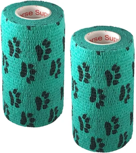 Vista 47 de Cinta adhesiva para veterinarios (negro) (paquete de 2) (2 pulgadas x 15 pies), autoadhesiva, adherente, cohesiva, flexible, autoadhesiva, rollo