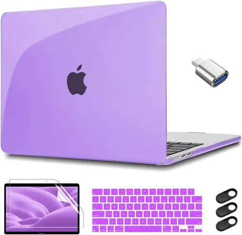 Vista 26 de CISSOOK Funda rosa bebé para MacBook Air de 15 pulgadas lanzamiento 2023 2024 2025, cubierta rígida de plástico rosa tiza con cubierta de teclado