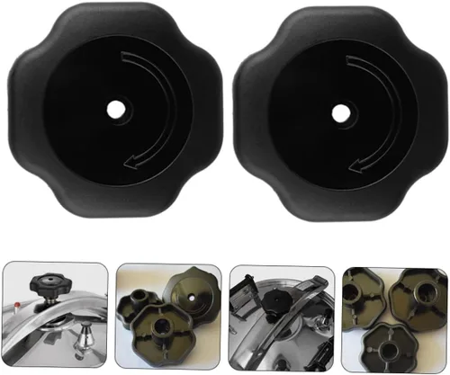 Vista 3 de Uonlytech - Perillas de repuesto para tapa de olla a presión, paquete de 2 pomos de mango de tapa de olla de fácil agarre, manijas para tapa de olla