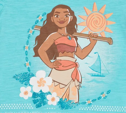 Vista 5 de Disney Moana - Camiseta y falda con estampado para niñas pequeñas y grandes