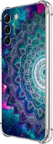Vista 11 de Funda para Galaxy S23 FE, protección contra caídas de flores de mariposa azul, a prueba de golpes, carcasa protectora de cuerpo completo resistente