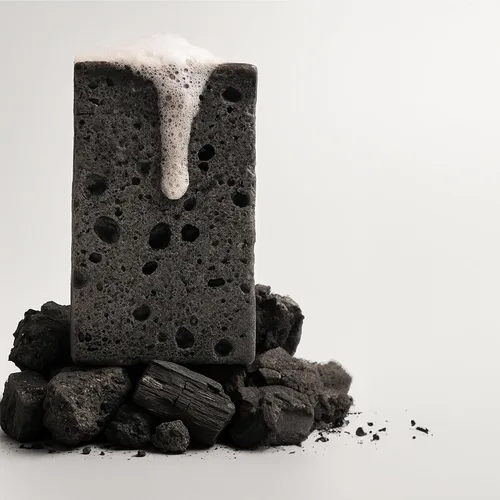 Vista 6 de T.Taio Esponjabon - Esponjas de jabón de madreperla y carbón, limpiadores de ducha que eliminan el aceite y la suciedad, esponjas para frotar pies