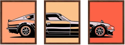 Vista 33 de Poster Master Póster de coche – Impresión clásica de coche – Arte de vehículo – Gran decoración de pared de garaje u oficina – 8 x 10 pulgadas