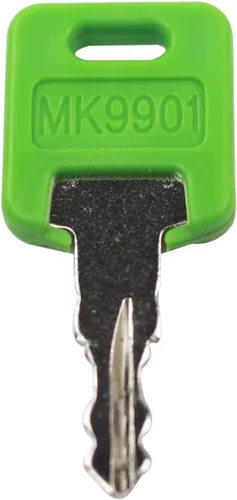 Vista 6 de Llave RV MK9901 6601 compatible con llave verde para autocaravana, código FIC 9901 6601 (paquete de 6)