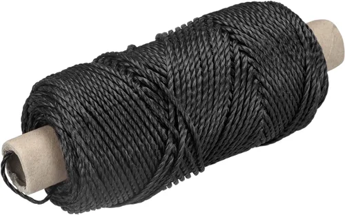 Vista 10 de MECCANIXITY Twisted Mason Line - Cuerda de nailon color negro, 328.1 ft/109 yardas, 0.098 in de diámetro para redes, paisajismo, mejoras del hogar