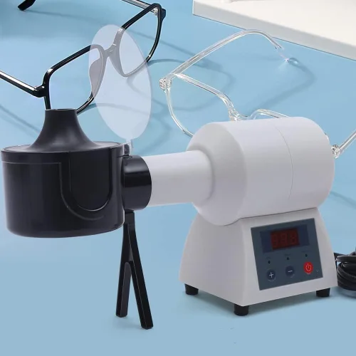 Vista 5 de Futchoy Calentador de marco de anteojos con pantalla digital, calentador eléctrico de marco de anteojos con pantalla LCD, herramienta de reparación