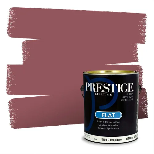 Vista 80 de Prestige Paints Pintura exterior e imprimación en uno, 1 galón, plano, coincidencia comparable de Valspar* Amber Rose*
