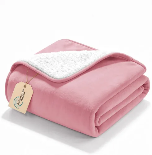 Vista 33 de gogobunny Manta de cama impermeable, manta reversible de forro polar Sherpa para perro, cachorro y gato, funda para muebles que protege la cama Beige