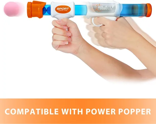 Vista 2 de CHAKANLX 48 bolas de recambio Power Popper, bolas de espuma suave de aproximadamente 1.2 pulgadas de diámetro, bolas de espuma para pistolas de aire