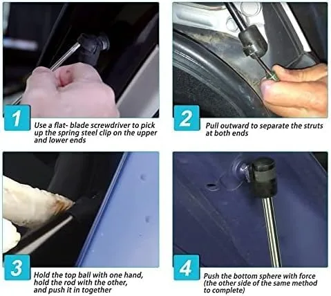 Vista 7 de Amortiguador de soporte de elevación de apoyo de elevación de puntales de resorte de gas automático, para Hyundai para Atos para Eon 2012-2019