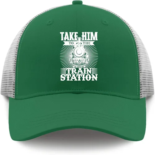 Vista 9 de Cap Take Him to The Train Station Dad Hats for Women Vintage Denim Dad Hat Adjustable
