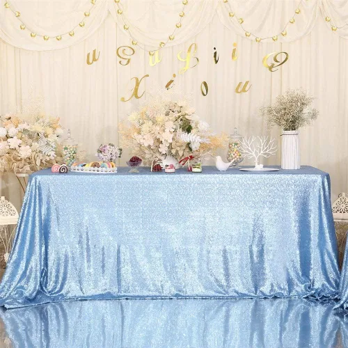 Vista 53 de Eternal Beauty Mantel rectangular cuadrado de 50 x 50 pulgadas para tartas, postres, exposiciones, fiestas, eventos de cumpleaños