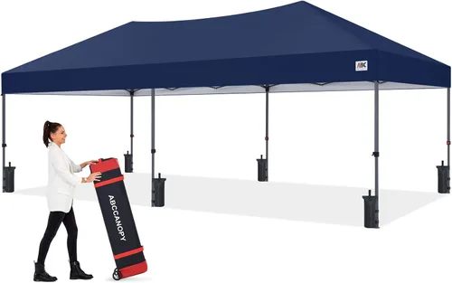 Vista 39 de ABCCANOPY Tienda de campaña desplegable de 10 x 10, protección contra la Beige