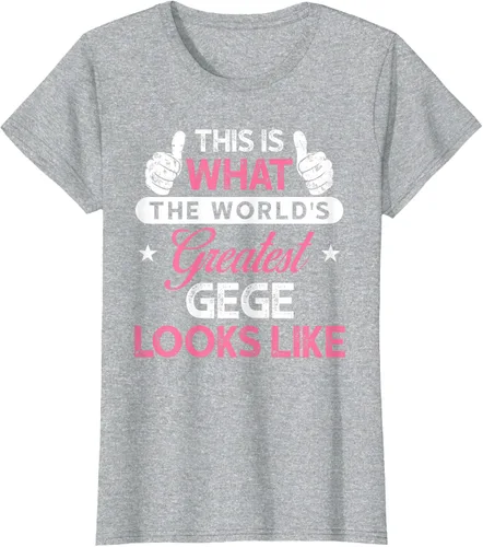 Vista 29 de Gege Gift: World's Greatest Gege T-Shirt, Negro
