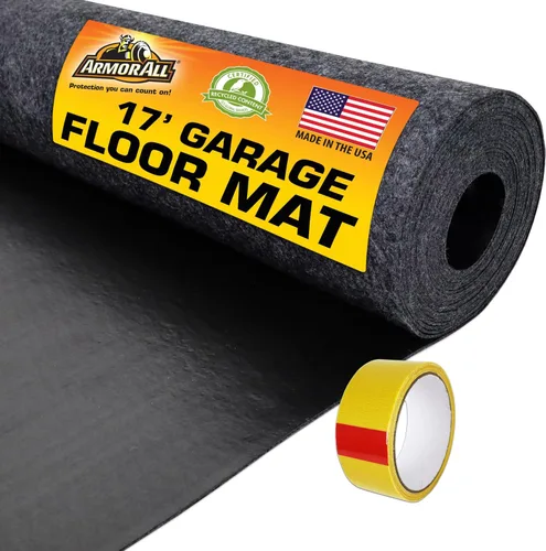 Vista 13 de Armor All tapete original de garaje para vehículos pequeños 8' 4" x 7' 4" incluye cinta de doble cara protege las superficies absorbente impermeable