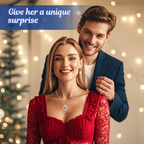 Vista 5 de Collar de rosas reales preservadas azules en caja con texto "I Love You" en 100 idiomas - Regalo único para mujeres, mamá, esposa, novia en el día