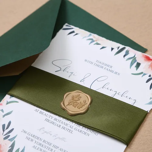 Vista 4 de UNIQOOO Calcomanías de Sello de Cera - Calcomanías de Sello de Sobre de Invitación de Boda de Eucalipto, 50 Piezas Calcomanías Autoadhesivas Hoja