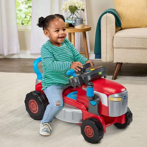 Vista 10 de VTech Tractor y Cortacésped de Juguete con Asiento para Andar