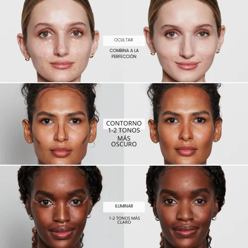Vista 9 de Estée Lauder Corrector Double Wear Stay-in-Place Impecable de 24 Horas Larga Duración Acabado Mate Suave, Cobertura Media a Completa