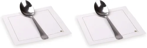 Vista 4 de Restaurantware Napluxe - Servilletas de cóctel de algodón orgánico, suaves y duraderas, servilletas de papel crudo de 4.5 x 4.5 pulgadas