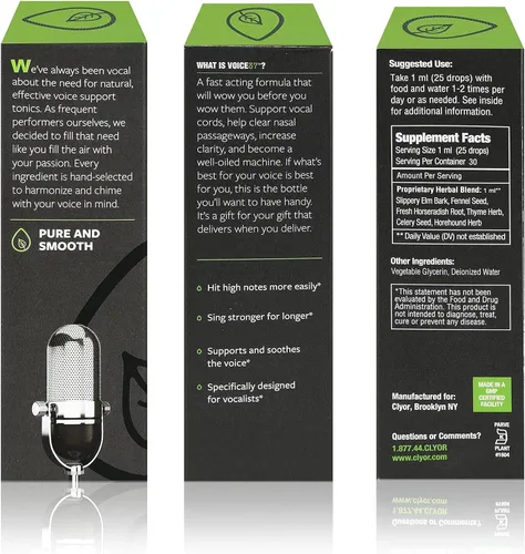 Vista 7 de Voice37 - Remedio para la Voz del Cantante - Fórmula Herbal Natural de Potenciador Vocal para Lubricar, Calmar y Aliviar la Ronquera, la Garganta