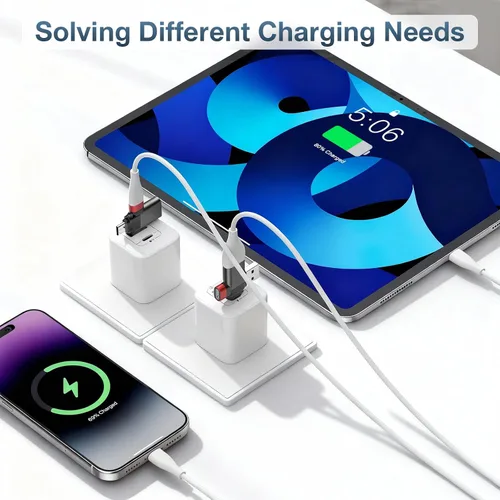Vista 6 de BUISAMG Adaptador USB a USB C, adaptador USB C a A, divisor USB C para MacBook Pro, iMac, iPad Air, convertidor Thunderbolt 4, iPhone 17 16.