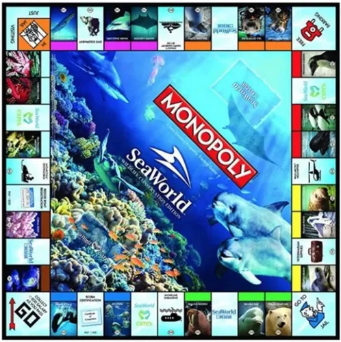 Vista 2 de USAOPOLY Monopoly - Seaworld Wildlife Conservation Edition