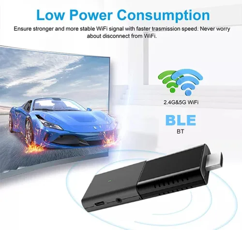 Vista 2 de BOXPUT Q3 TV Stick Android 10 TV Stick 2024 2GB RAM 16GB ROM Allwinner H313 Dual WiFi 2.4G/5G 4K HD Smart TV Stick con control remoto por voz BT