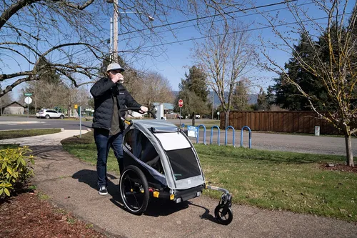 Vista 10 de Burley D'Lite X, 1 y 2 asientos para niños, remolque y cochecito